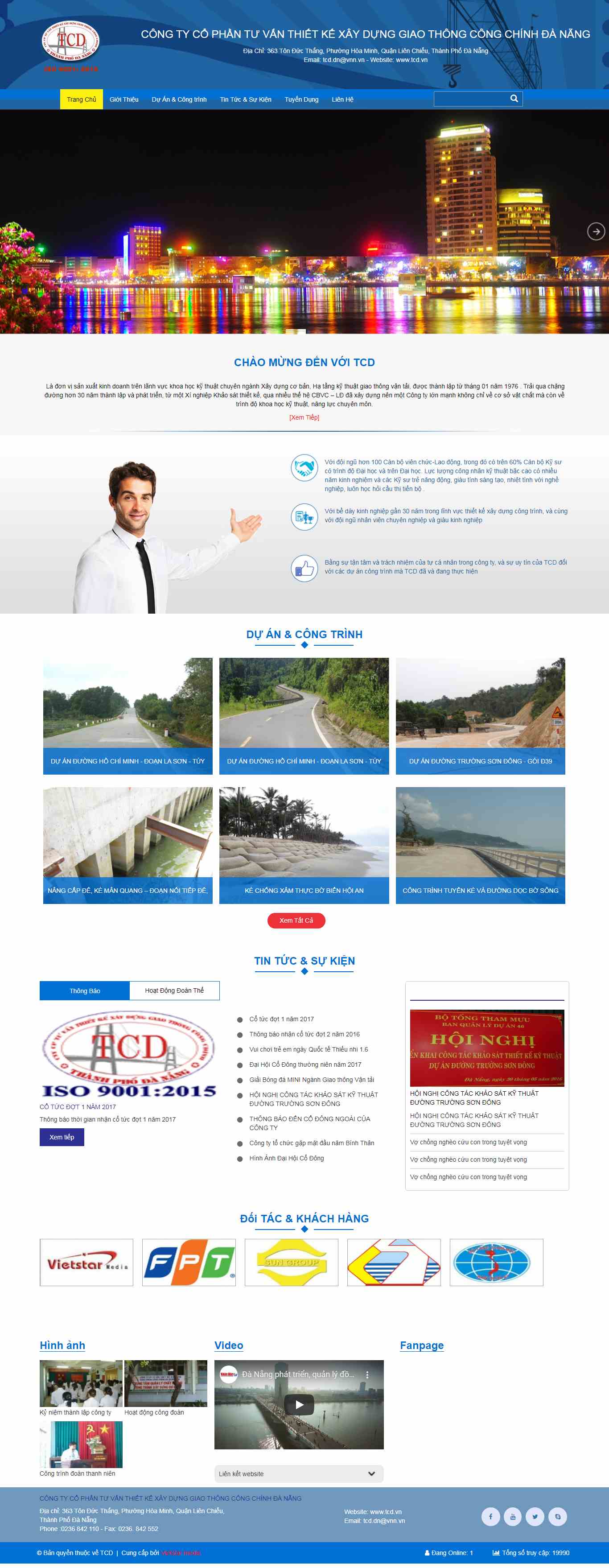Thiết kế Website giao thông vận tải - www.tcd.vn - VietWebGroup.Vn