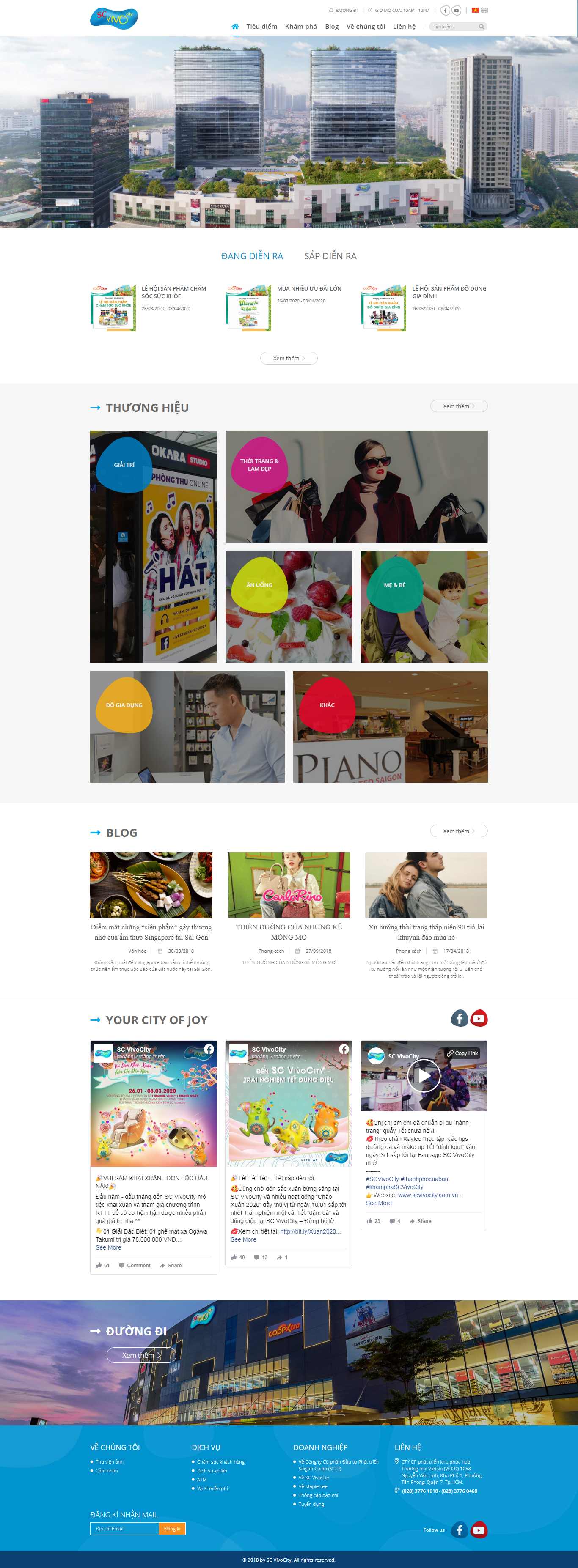 Thiết kế Website trung tâm thương mại - scvivocity.com.vn - VietWebGroup.Vn