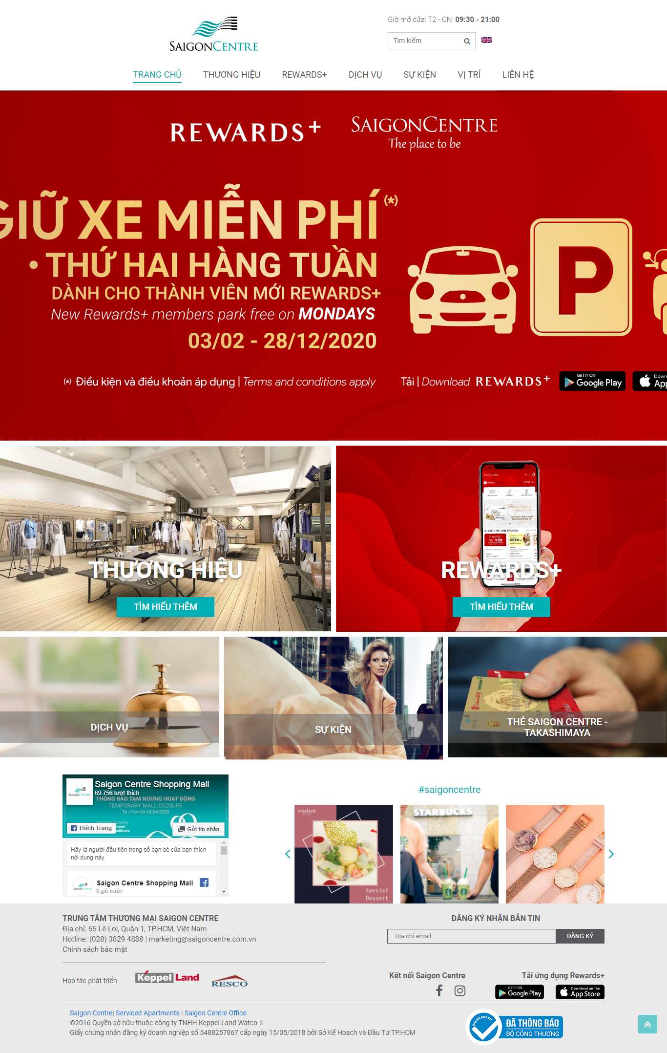 Thiết kế Website trung tâm thương mại - shopping.saigoncentre.com.vn - VietWebGroup.Vn
