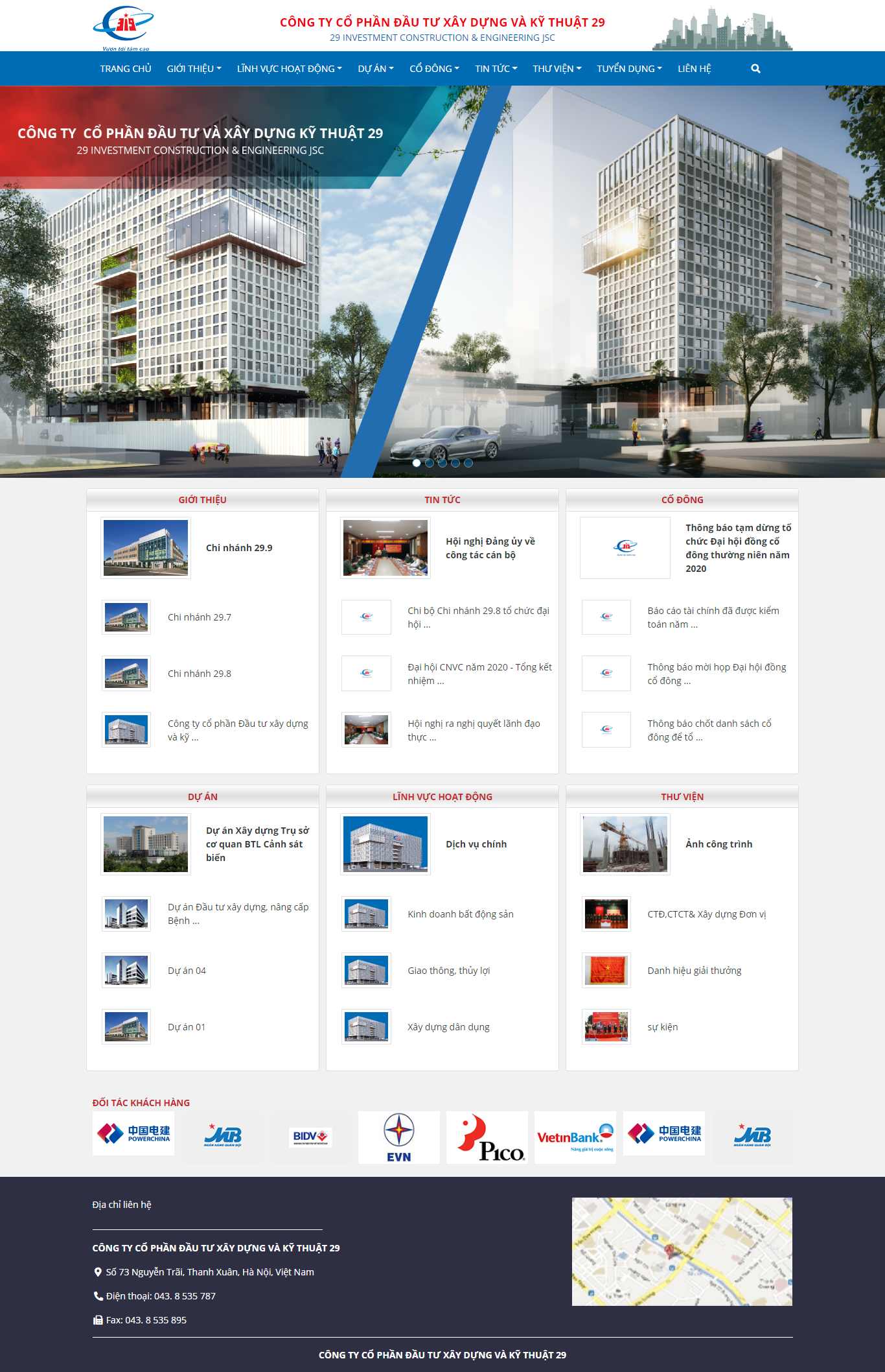 Thiết kế Website đầu tư - congty29.vn - VietWebGroup.Vn