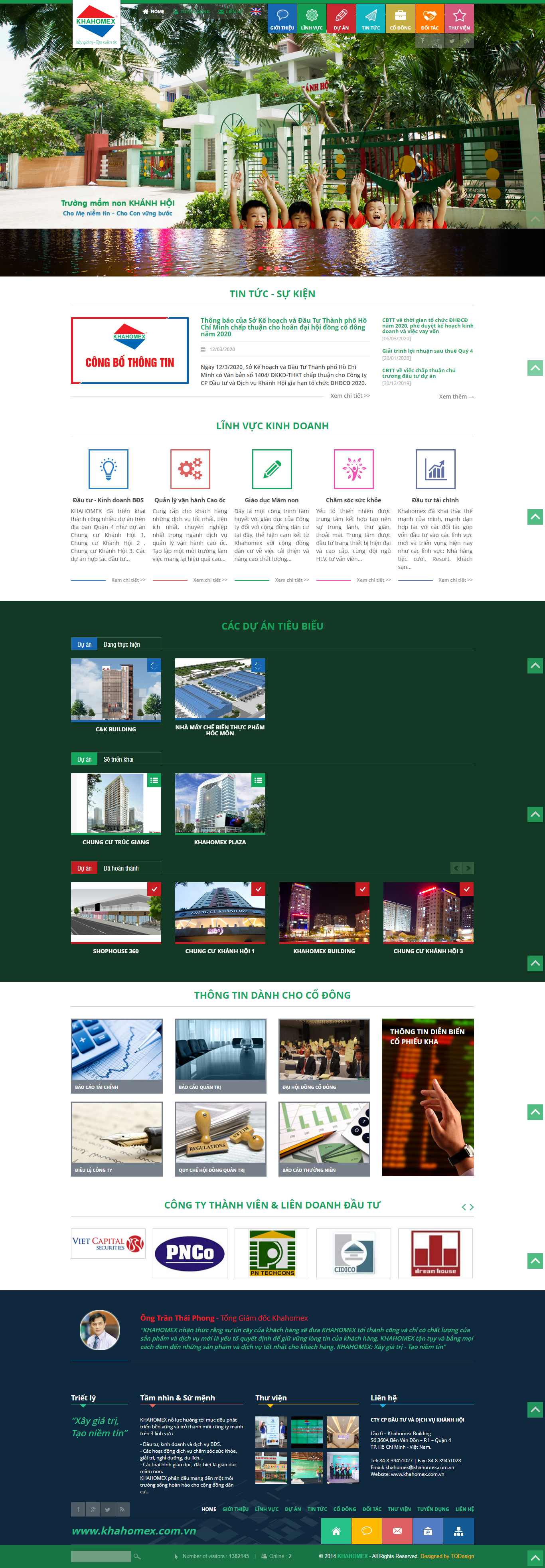 Thiết kế Website đầu tư - www.khahomex.com.vn - VietWebGroup.Vn