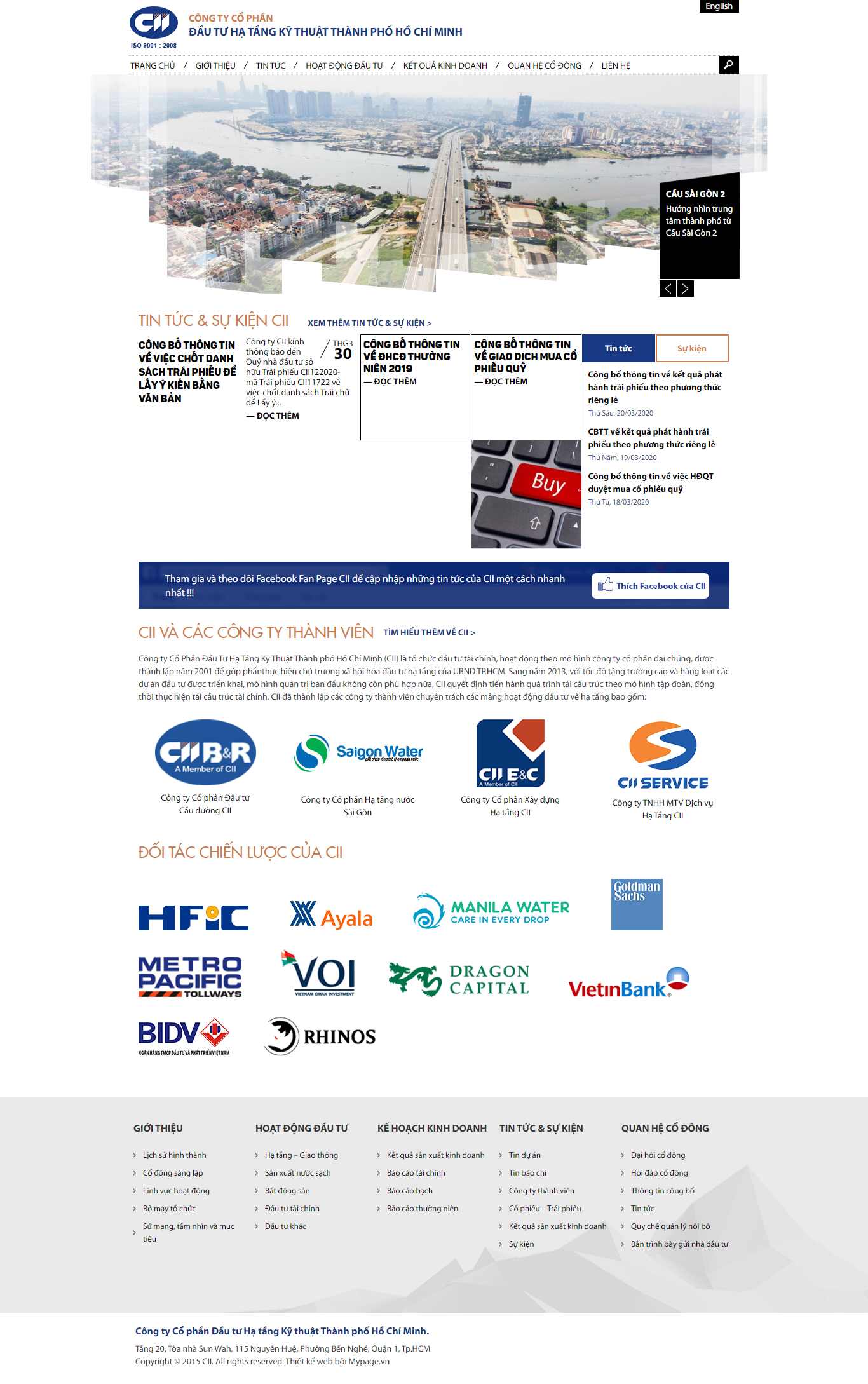 Thiết kế Website đầu tư - cii.com.vn - VietWebGroup.Vn