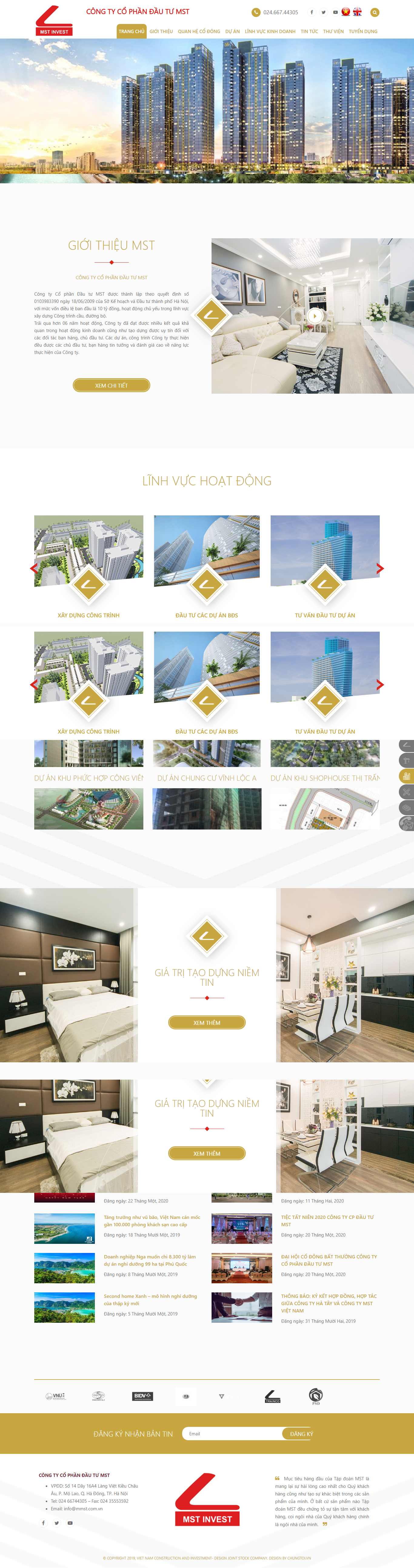 Thiết kế Website đầu tư - mmst.vn - VietWebGroup.Vn