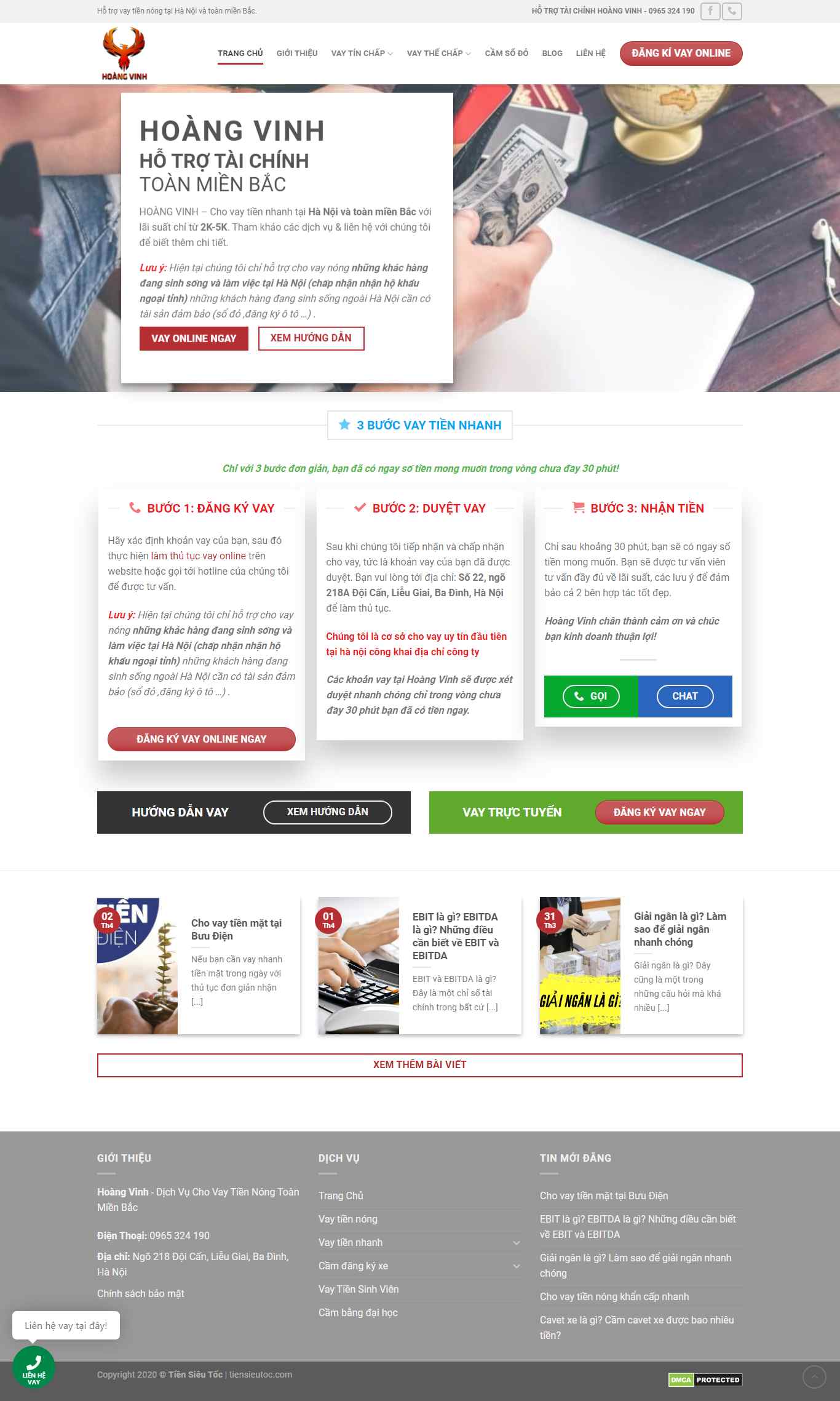 Thiết kế Website cho vay - tiensieutoc.com - VietWebGroup.Vn