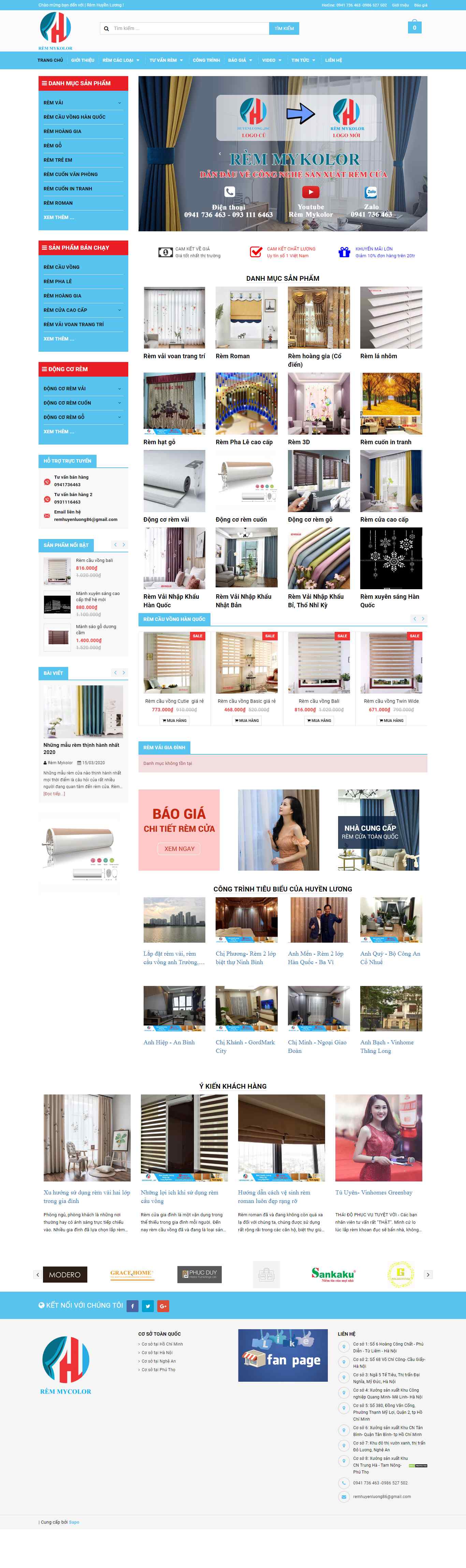 Thiết kế Website rèm vải - remmykolor.vn - VietWebGroup.Vn