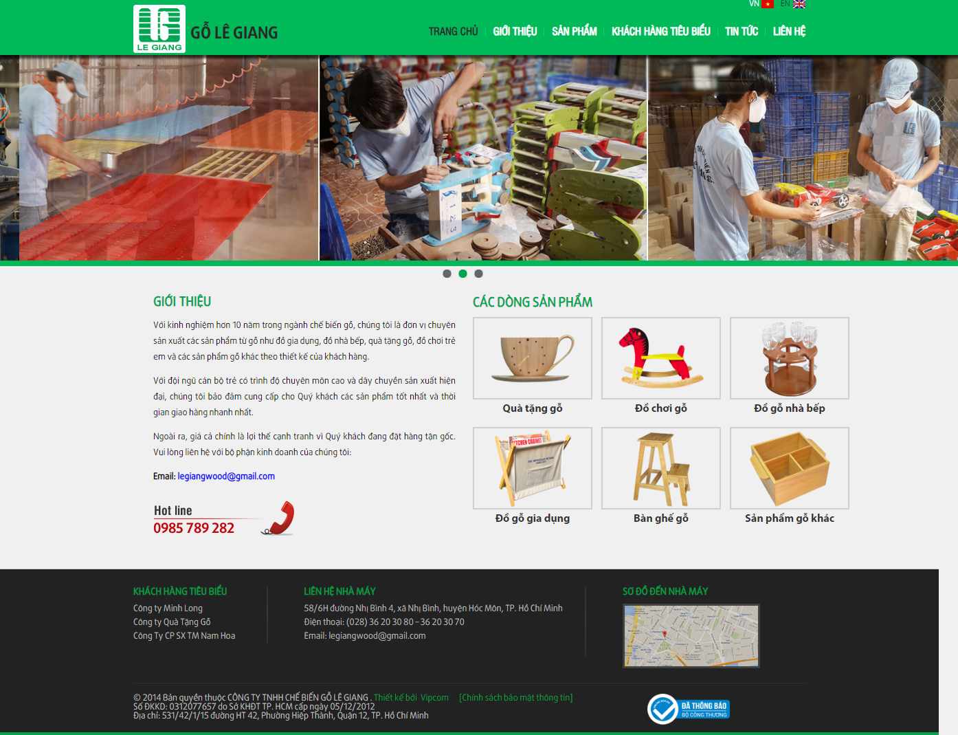 Thiết kế Website lâm sản - legiangwood.com.vn - VietWebGroup.Vn