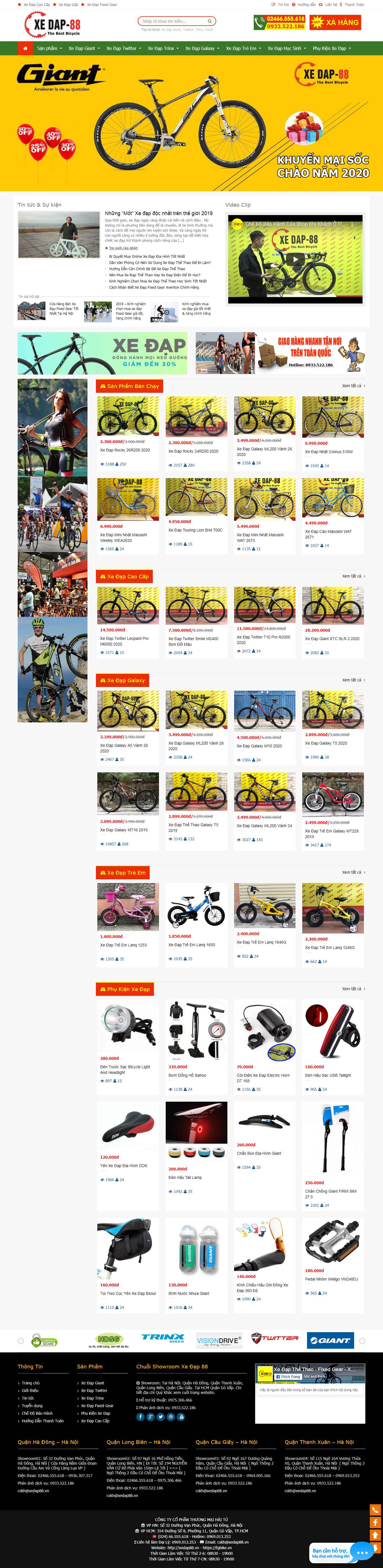 Thiết kế Website xe đạp - fgbike.vn - VietWebGroup.Vn