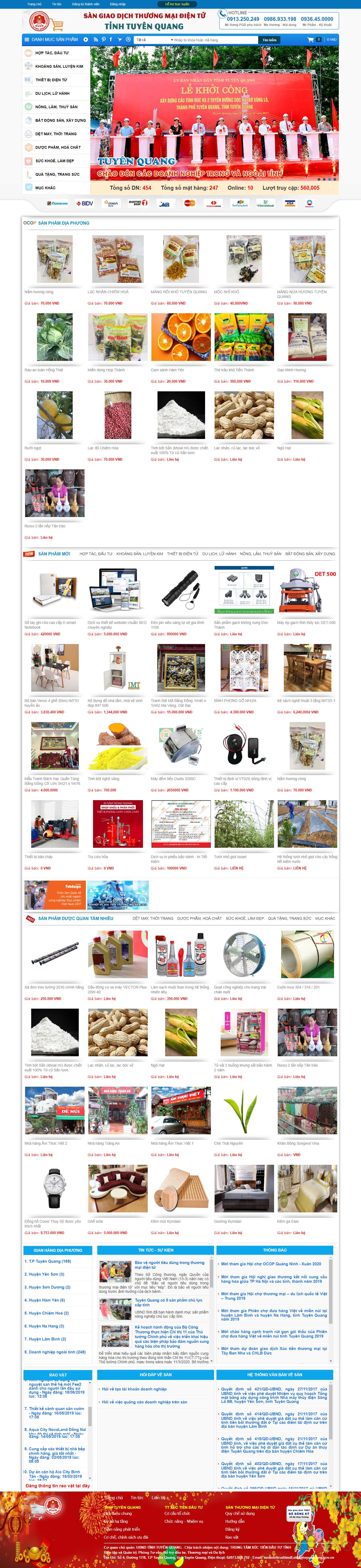 Thiết kế Website sàn thương mại điện tử - santmdttuyenquang.gov.vn - VietWebGroup.Vn