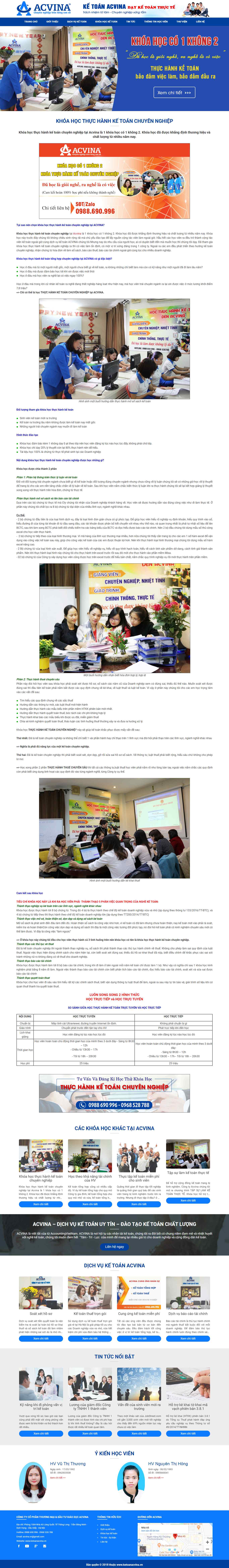 Thiết kế Website đào tạo kế toán - ketoanacvina.vn - VietWebGroup.Vn