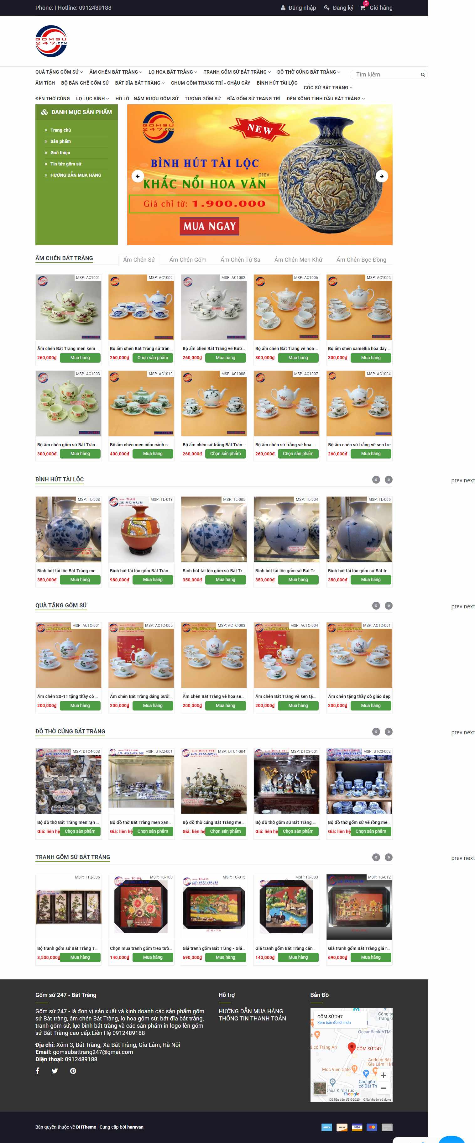 Thiết kế Website gốm sứ - mỹ nghệ - gomsu247.com - VietWebGroup.Vn