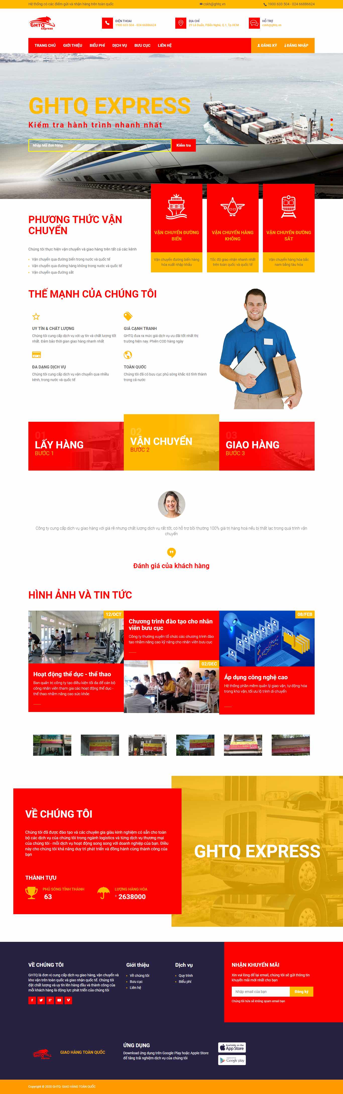 Thiết kế Website giao hàng - ship hàng - giaohangtoanquoc.vn - VietWebGroup.Vn