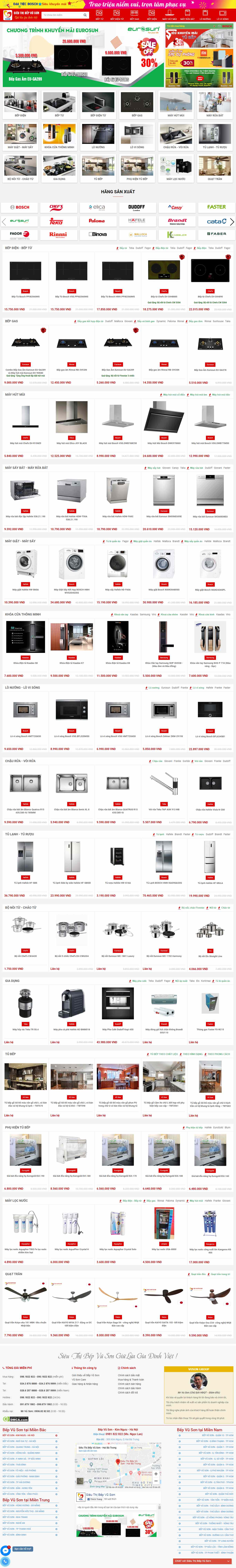 Thiết kế Website thiết bị nhà bếp - bepvuson.vn - VietWebGroup.Vn