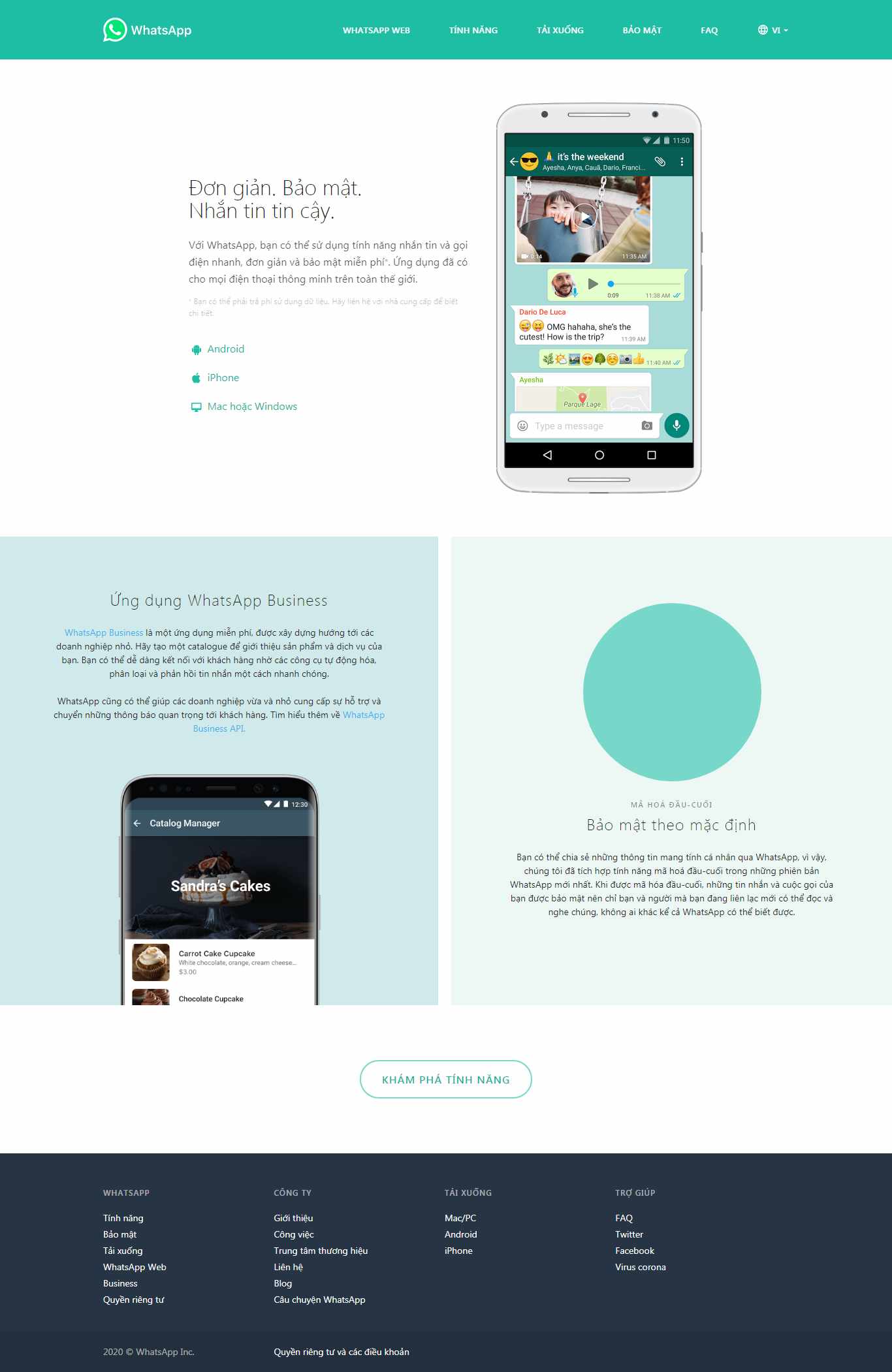 Thiết kế Website app ứng dụng - www.whatsapp.com - VietWebGroup.Vn