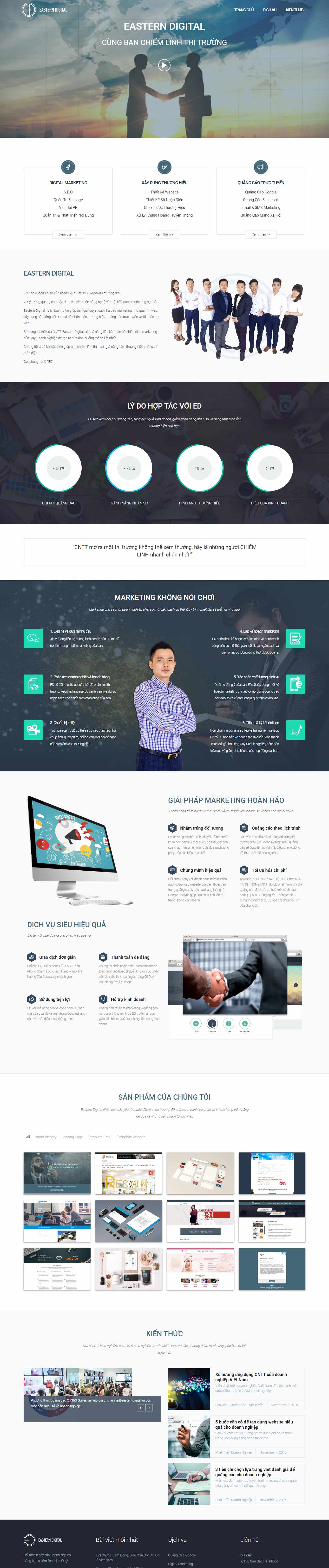 Thiết kế Website quảng cáo trực tuyến - www.easterndigitalvn.com - VietWebGroup.Vn
