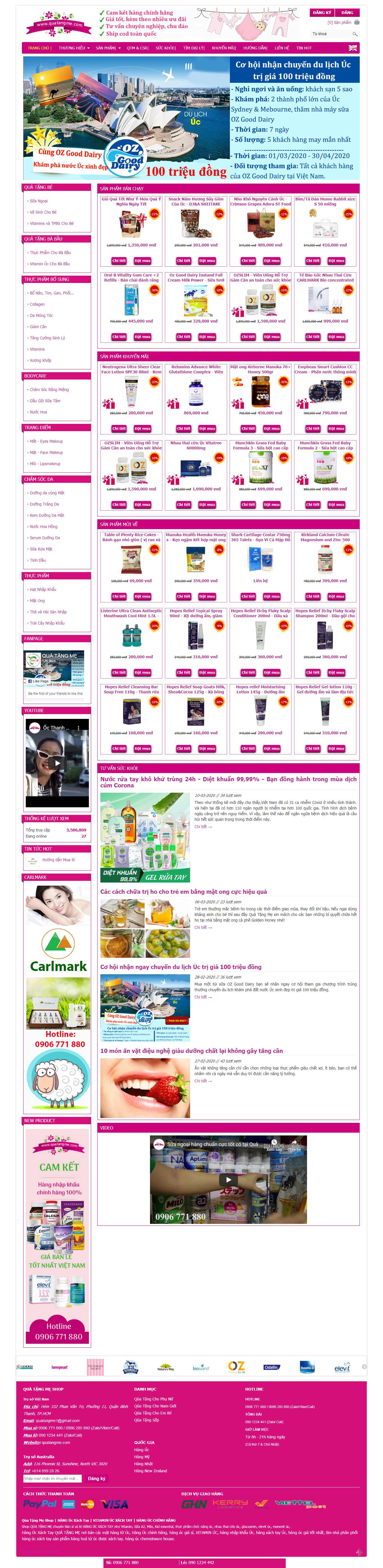 Thiết kế Website shop quà tặng - quatangme.com - VietWebGroup.Vn