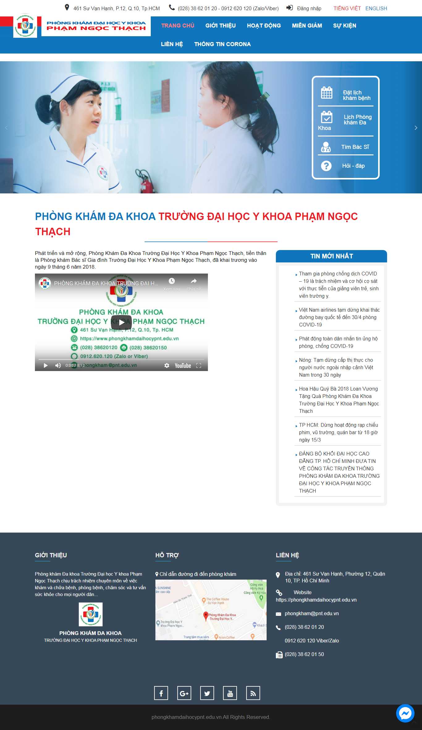 Thiết kế Website phòng khám đa khoa - phongkhamdaihocypnt.edu.vn - VietWebGroup.Vn