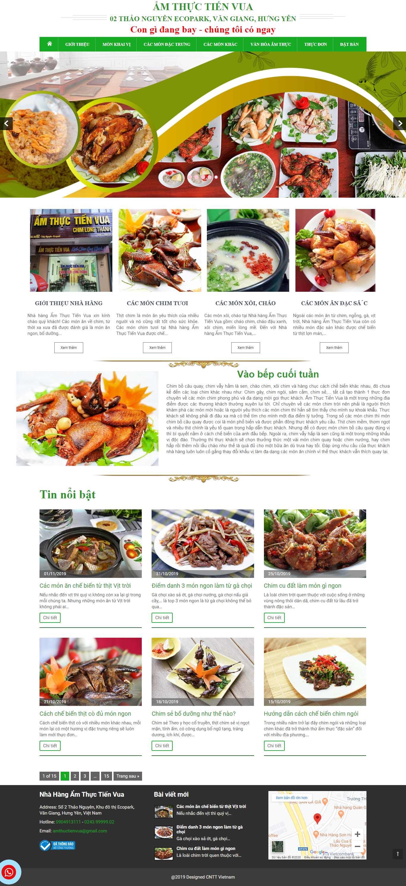 Thiết kế Website nhà hàng ẩm thực - amthuctienvua.com - VietWebGroup.Vn
