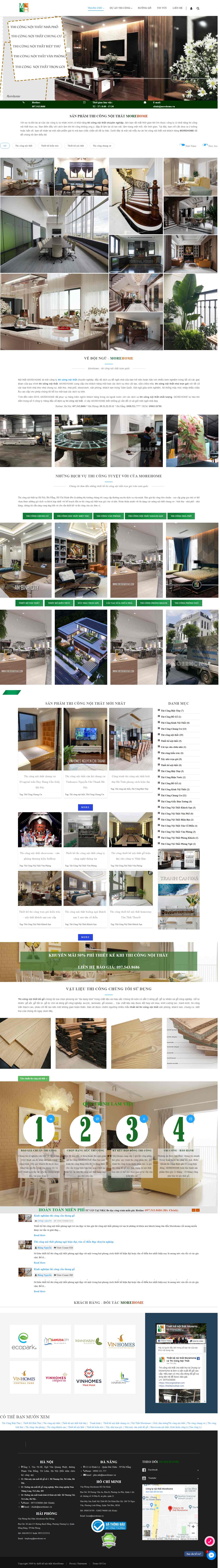 Thiết kế Website thi công nội thất - thicongnoithat.com - VietWebGroup.Vn