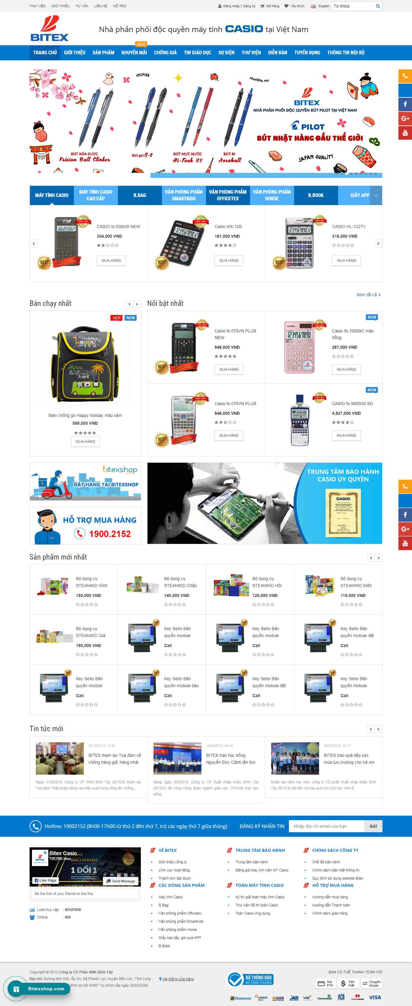 Thiết kế Website phân phối sản phẩm - bitex.com.vn - VietWebGroup.Vn
