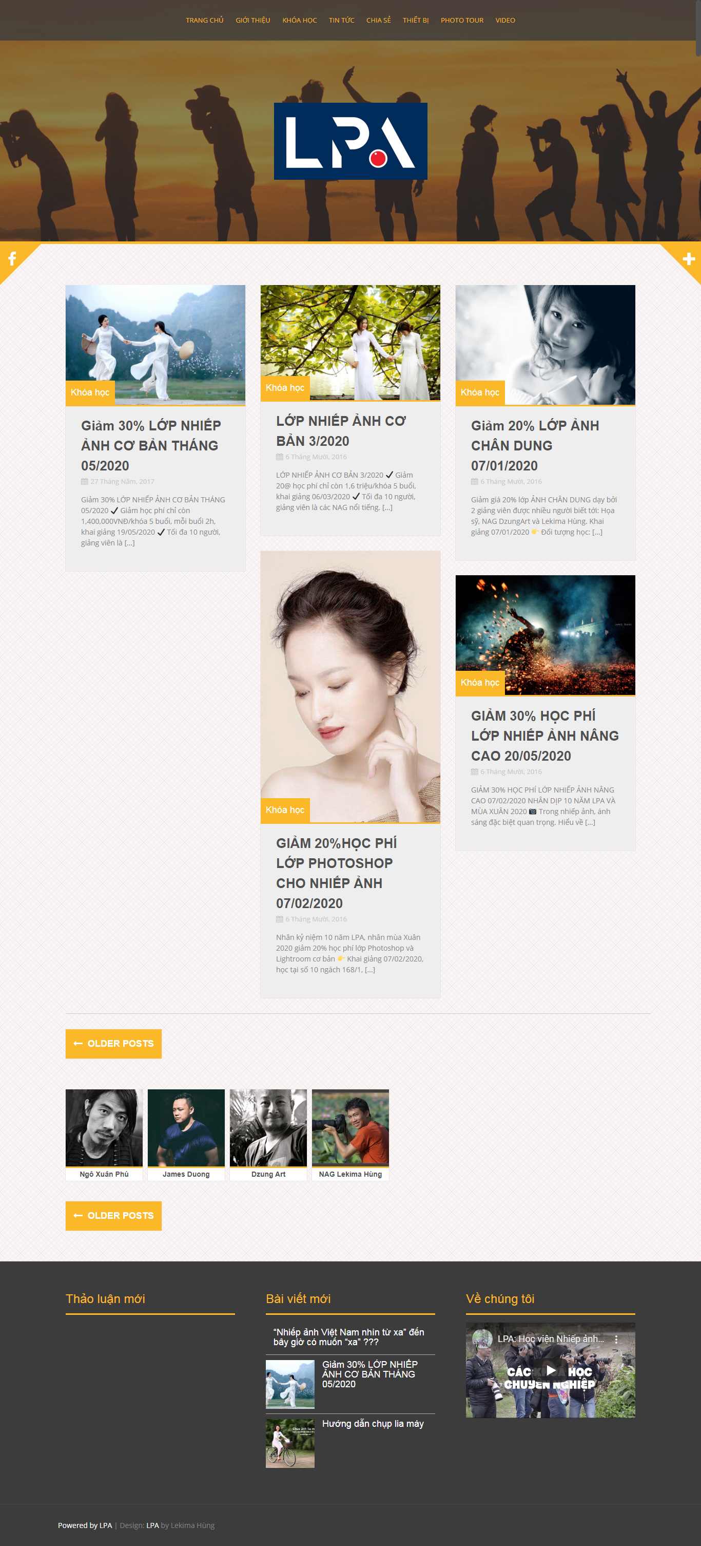 Thiết kế Website nghệ thuật - nhiếp ảnh - lpa.vn - VietWebGroup.Vn