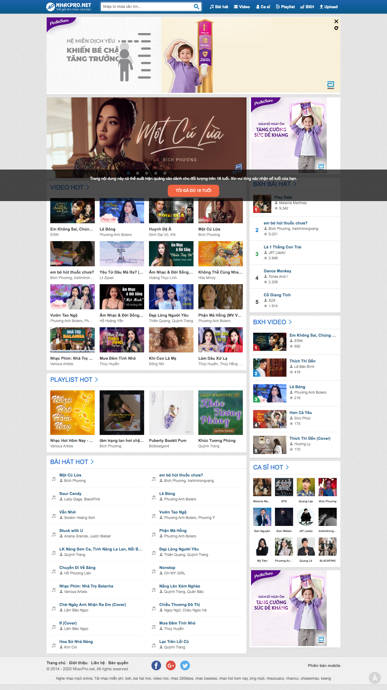 Thiết kế Website nhạc - nhacpro.net - VietWebGroup.Vn