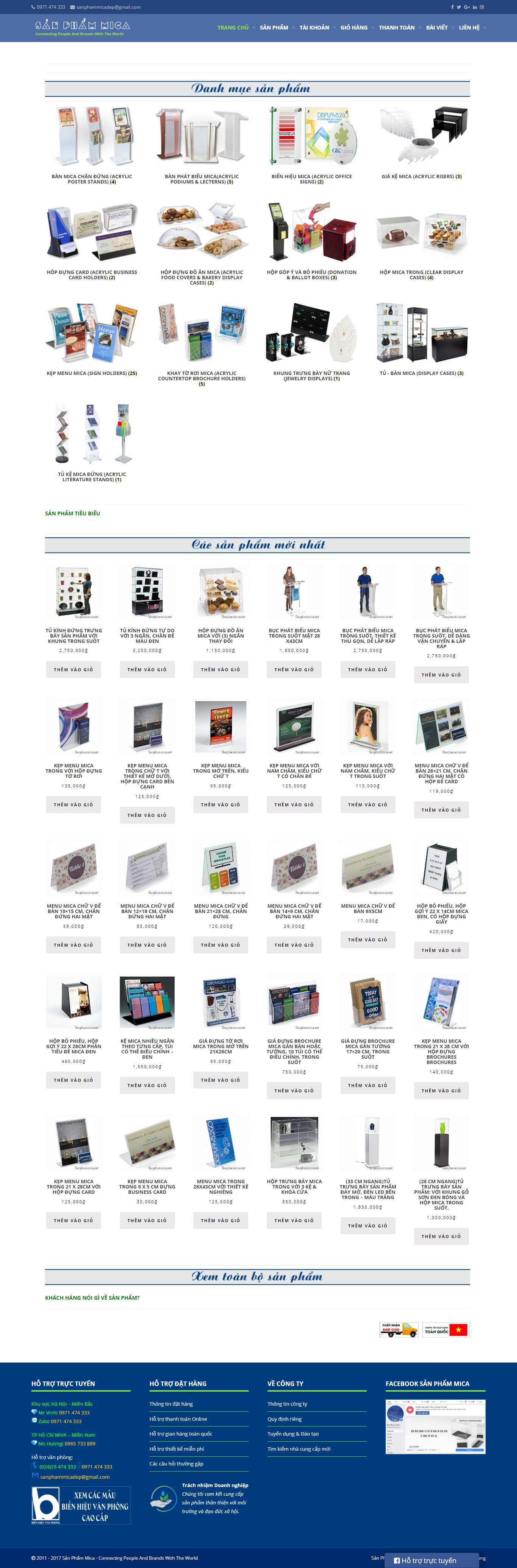 Thiết kế Website sản phẩm nhựa MICA - sanphammica.net - VietWebGroup.Vn