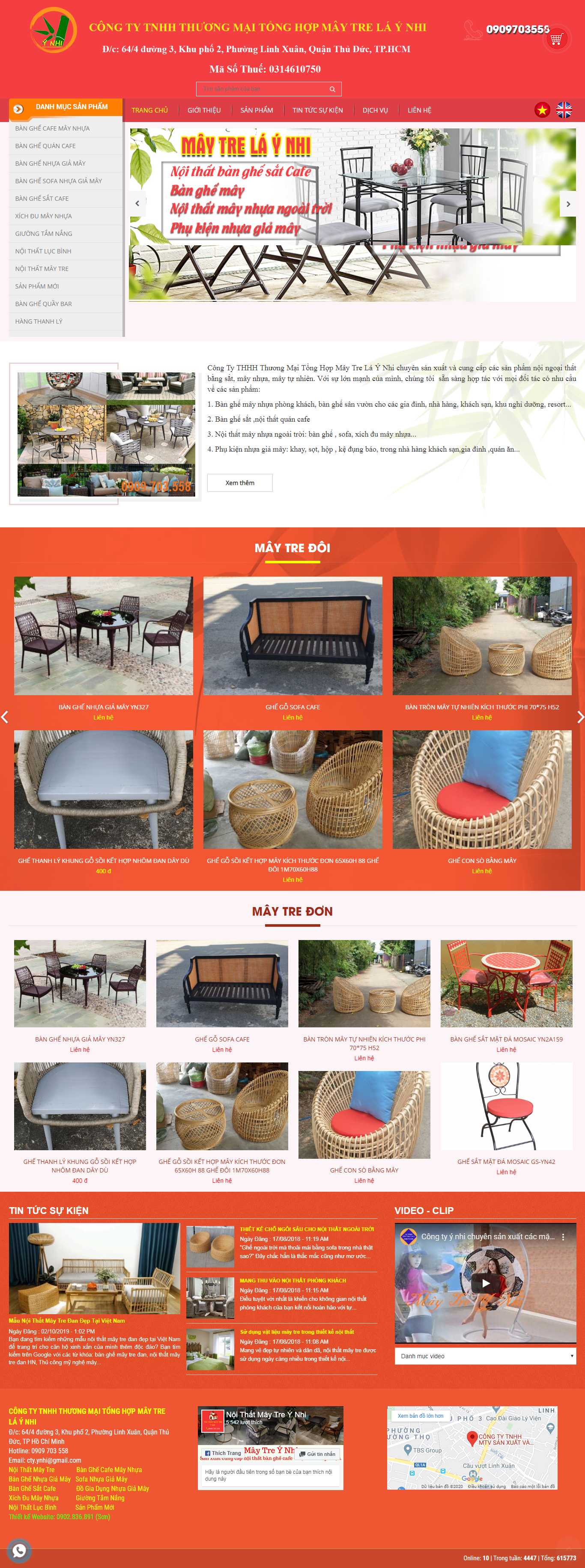 Thiết kế Website mây tre đan - maytreynhi.com - VietWebGroup.Vn