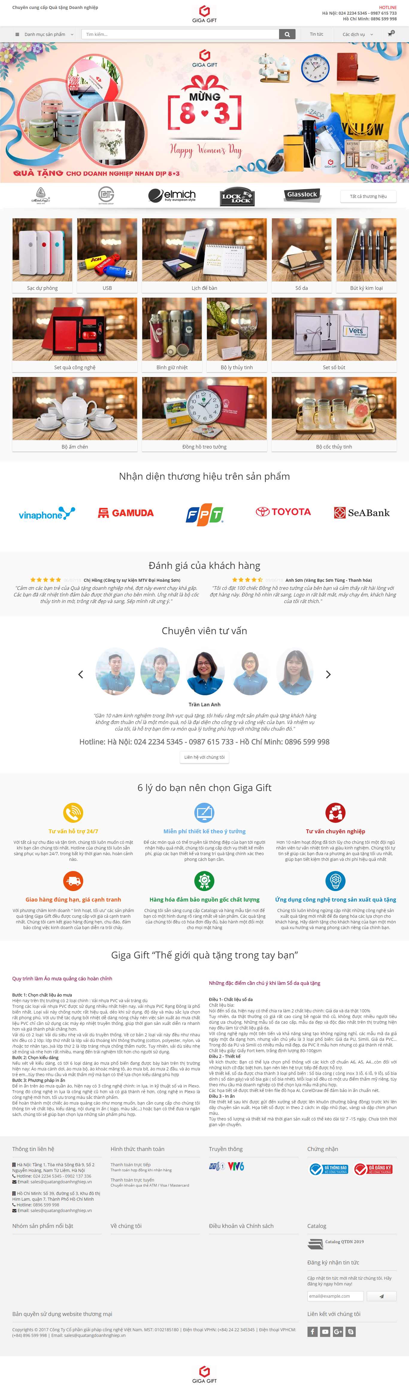 Thiết kế Website quà tặng doanh nghiệp - quatangdoanhnghiep.vn - VietWebGroup.Vn