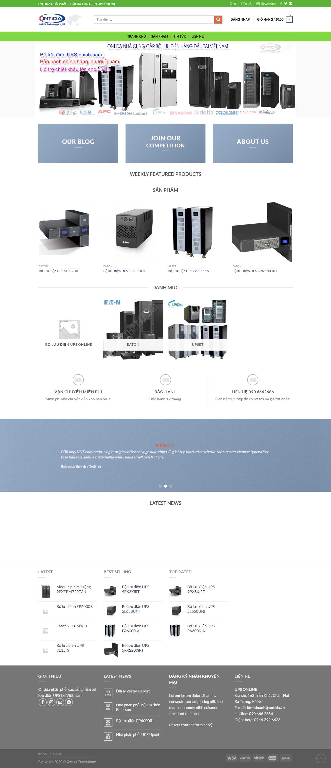 Thiết kế Website bộ lưu điện - boluudienups.online - VietWebGroup.Vn
