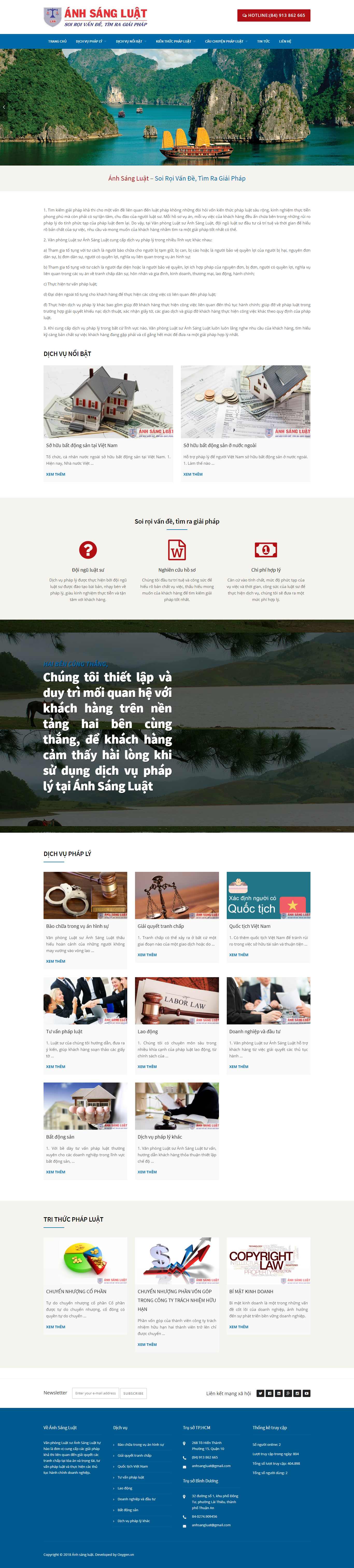 Thiết kế Website tư vấn pháp luật - anhsangluat.com - VietWebGroup.Vn