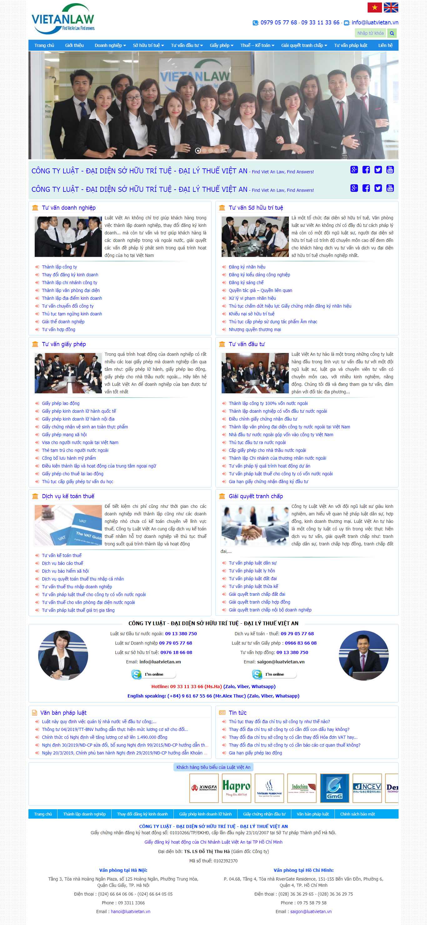 Thiết kế Website tư vấn pháp luật - luatvietan.vn - VietWebGroup.Vn