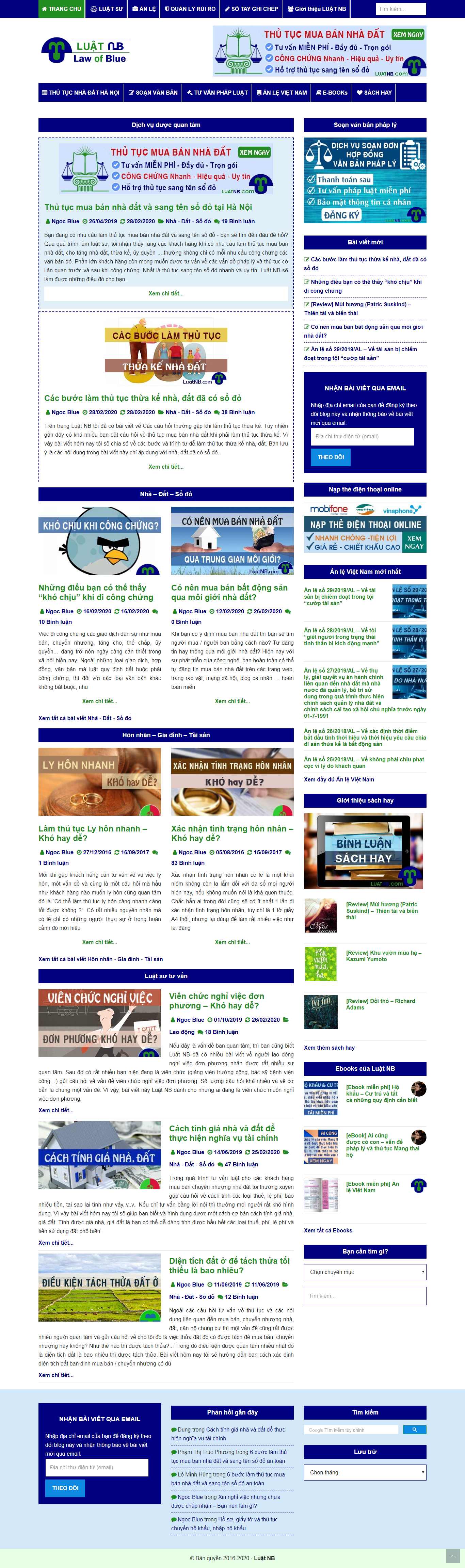 Thiết kế Website tư vấn pháp luật - luatnb.com - VietWebGroup.Vn