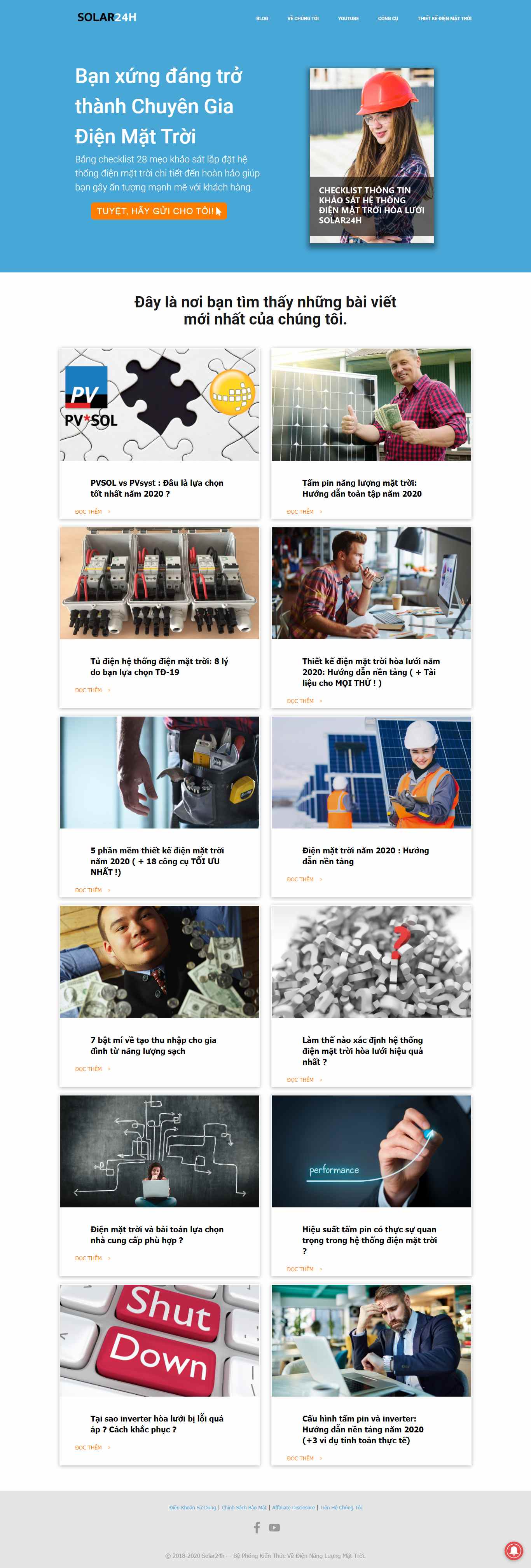 Thiết kế Website hệ thống điện mặt trời - solar24h.com - VietWebGroup.Vn