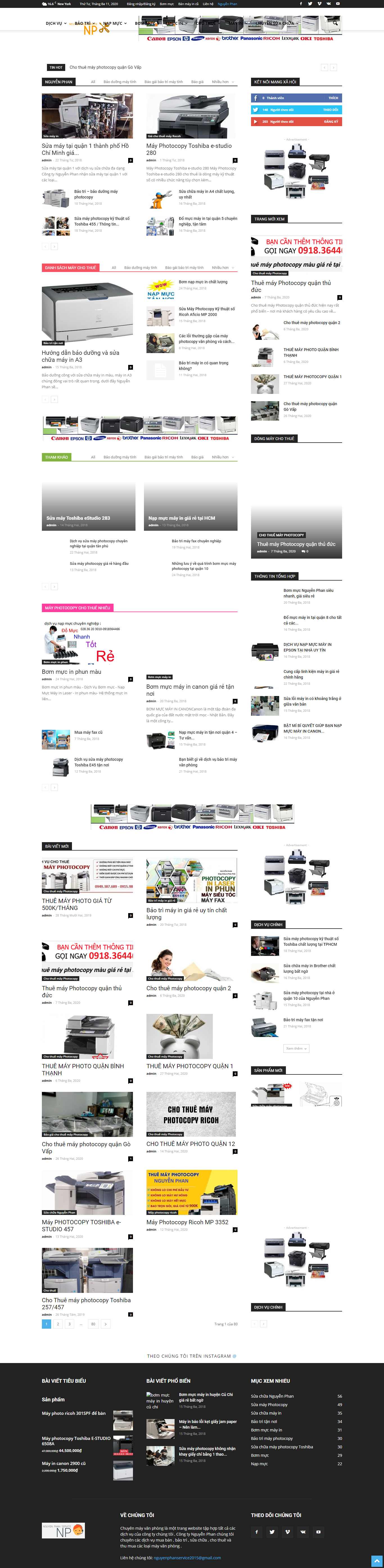 Thiết kế Website máy văn phòng - chuyenmayvanphong.com - VietWebGroup.Vn