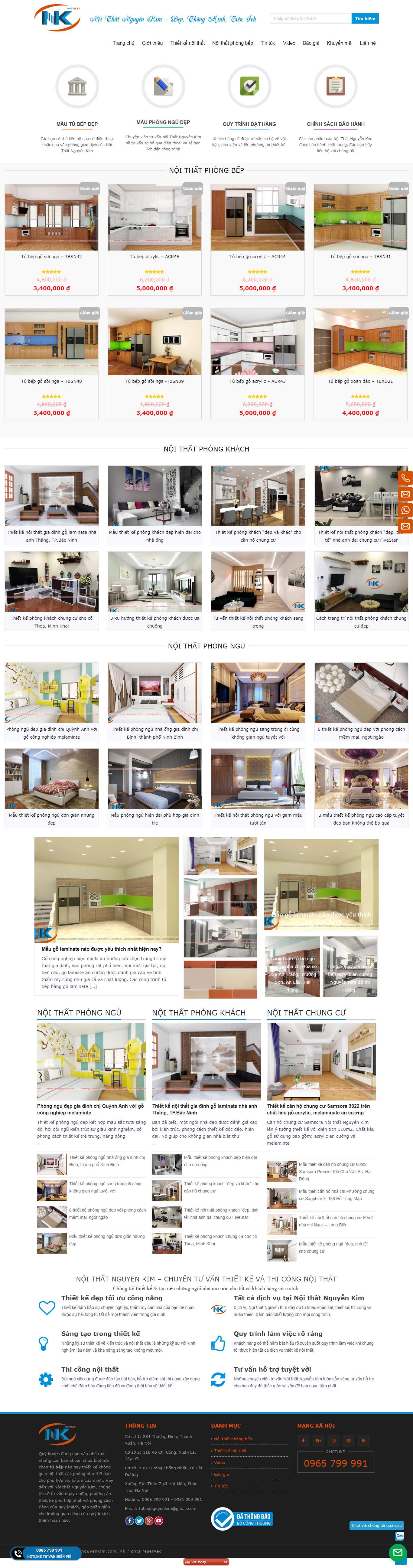 Thiết kế Website tủ bếp - tubepnguyenkim.com - VietWebGroup.Vn