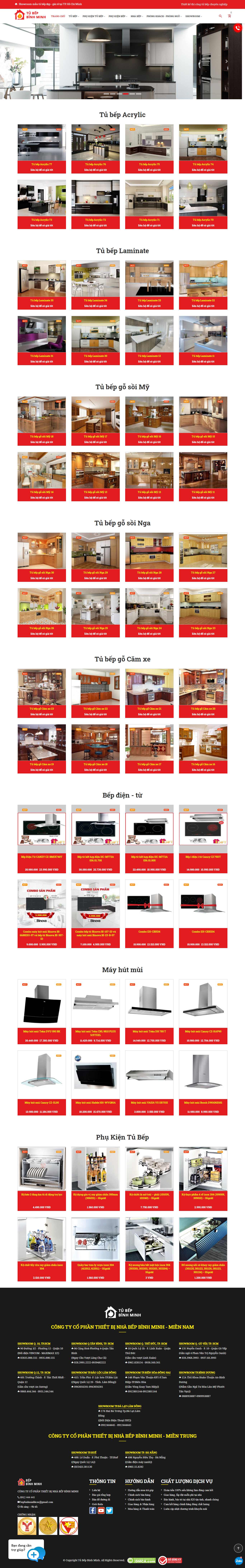 Thiết kế Website tủ bếp - tubepbinhminh.com - VietWebGroup.Vn