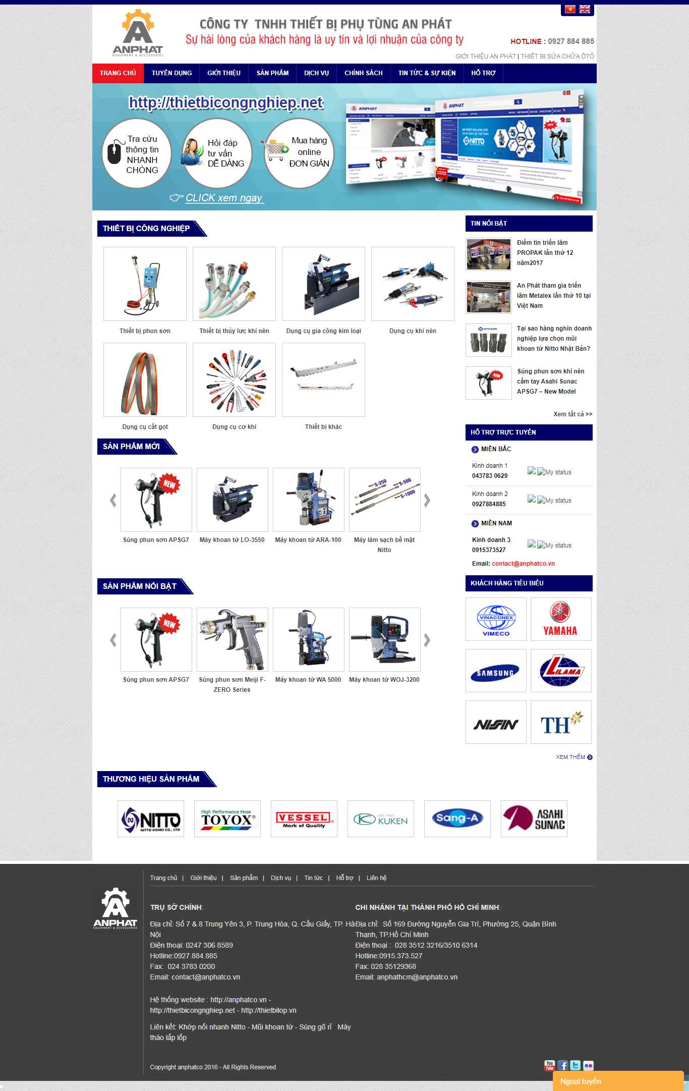 Thiết kế Website thiết bị công nghiệp - thietbicongnghiep.anphatco.vn - VietWebGroup.Vn