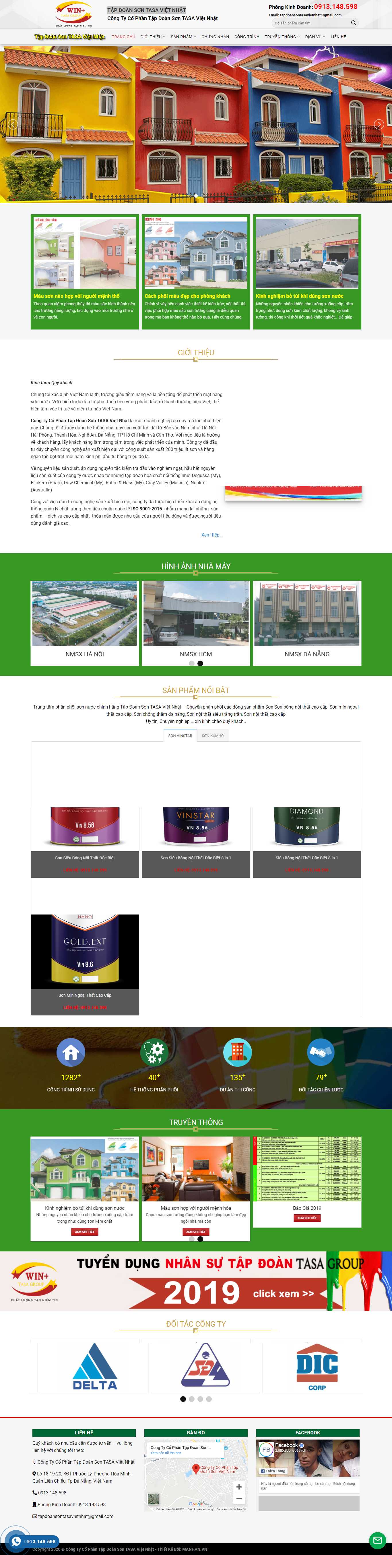 Thiết kế Website tập đoàn sơn - tasapaint.com.vn - VietWebGroup.Vn