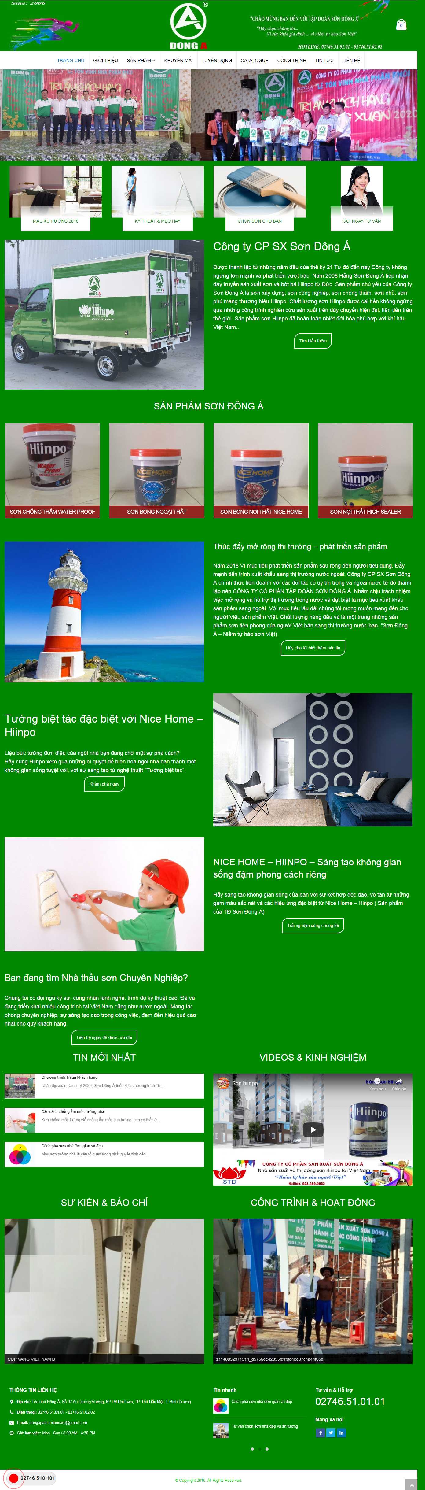 Thiết kế Website tập đoàn sơn - dongapaint.vn - VietWebGroup.Vn