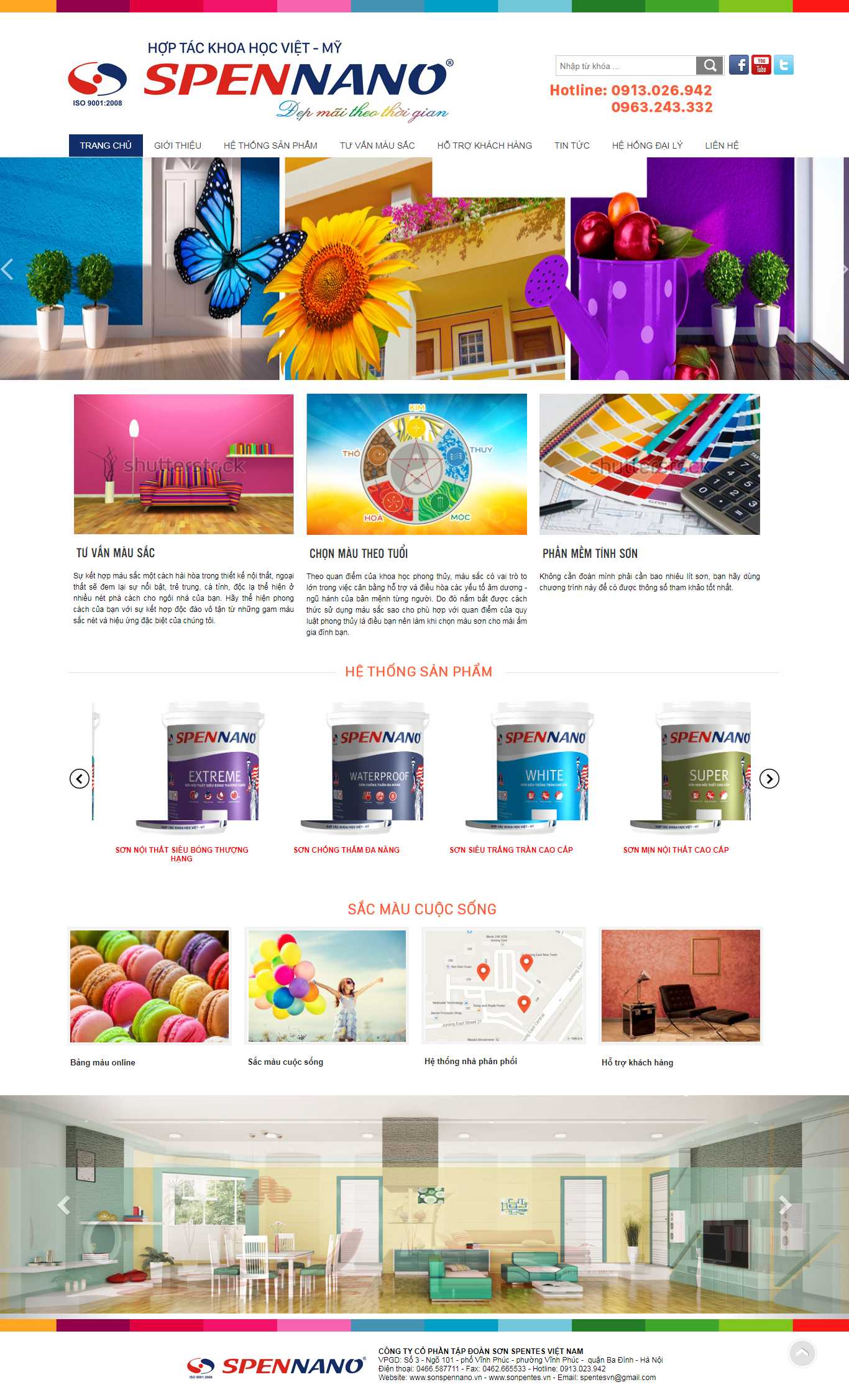 Thiết kế Website tập đoàn sơn - www.sonspennano.vn - VietWebGroup.Vn