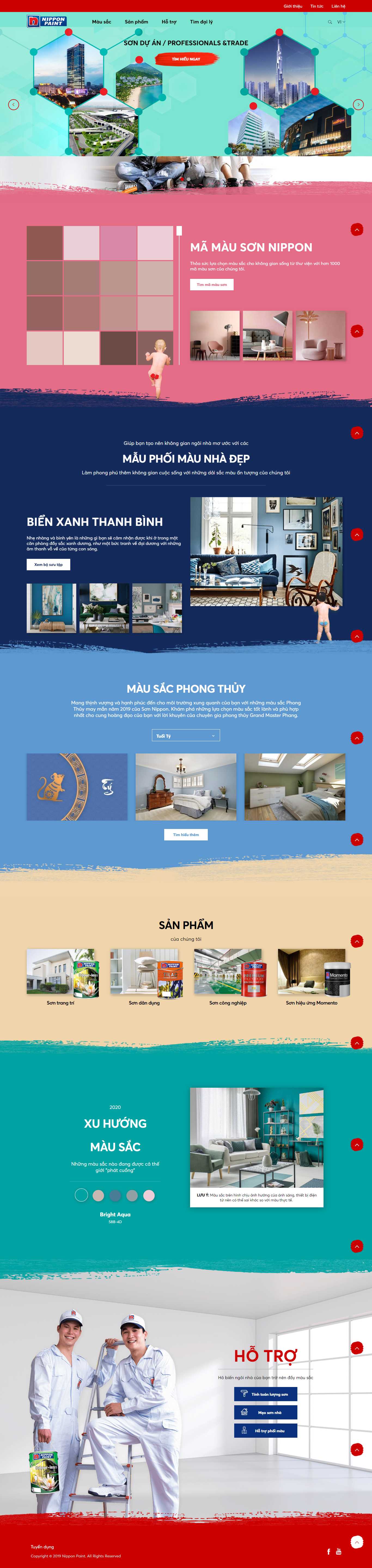 Thiết kế Website tập đoàn sơn - nipponpaint.com.vn - VietWebGroup.Vn