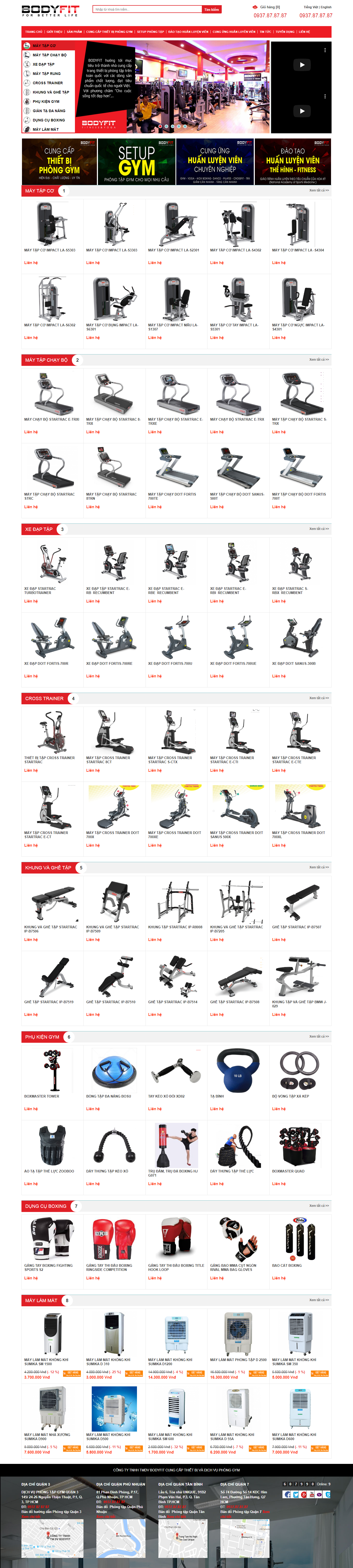 Thiết kế Website thiết bị gym - www.thietbiphongtap.com.vn - VietWebGroup.Vn