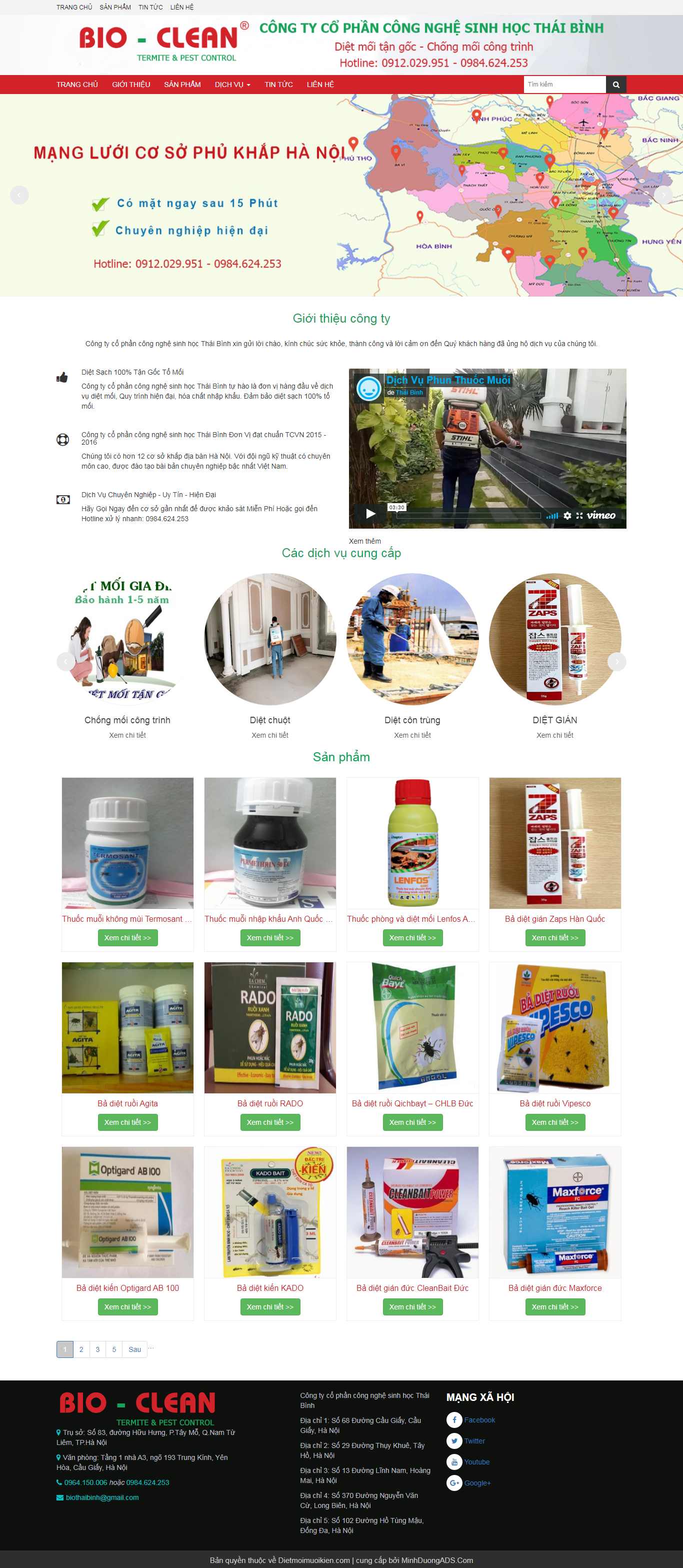 Thiết kế Website thuốc diệt côn trùng - dietmoimuoikien.com - VietWebGroup.Vn
