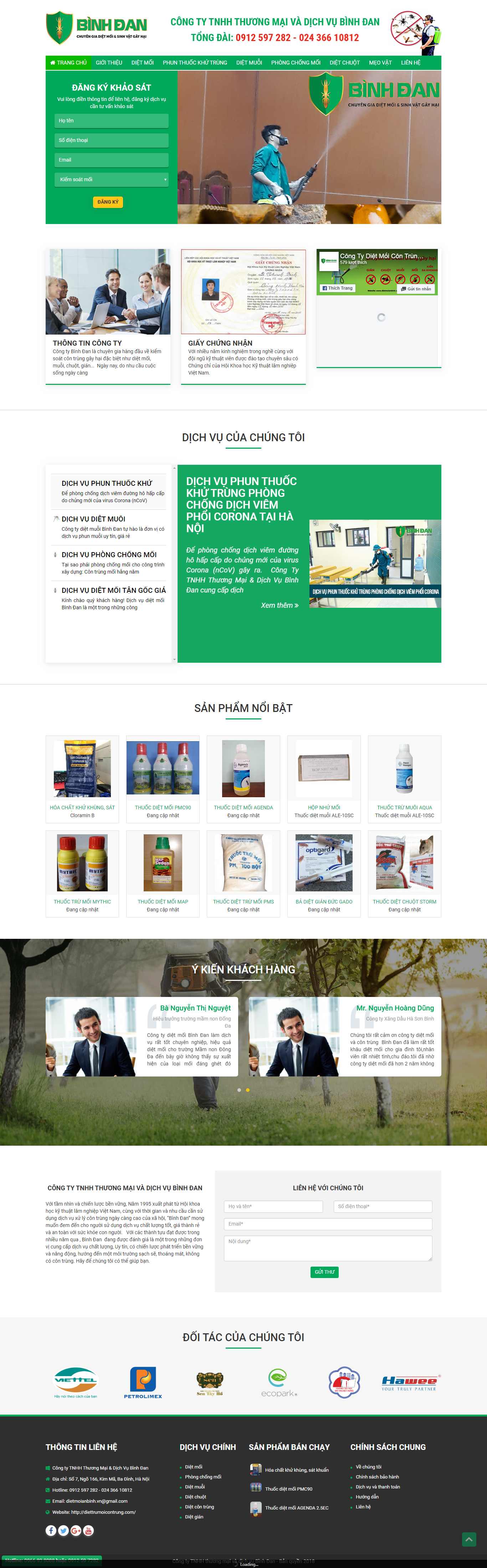 Thiết kế Website thuốc diệt côn trùng - diettrumoicontrung.com - VietWebGroup.Vn