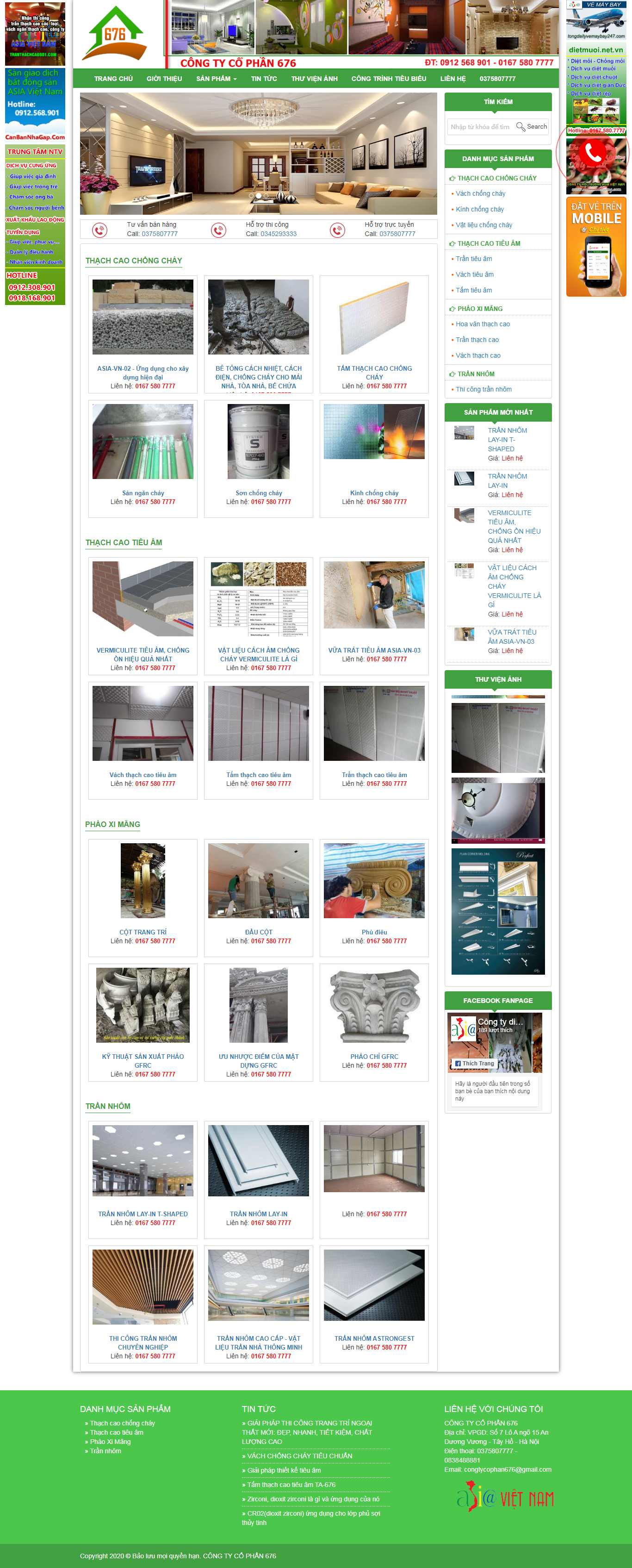 Thiết kế Website thạch cao tự nhiên - phaothachcao.net.vn - VietWebGroup.Vn