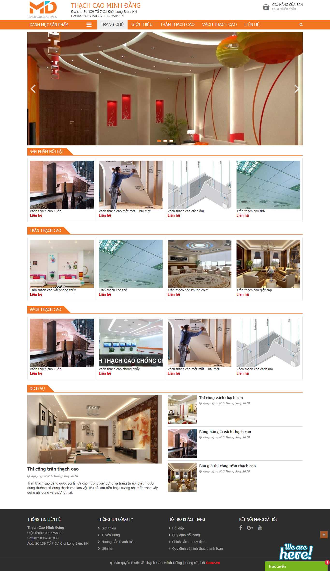 Thiết kế Website thạch cao tự nhiên - thachcaominhdang.com - VietWebGroup.Vn