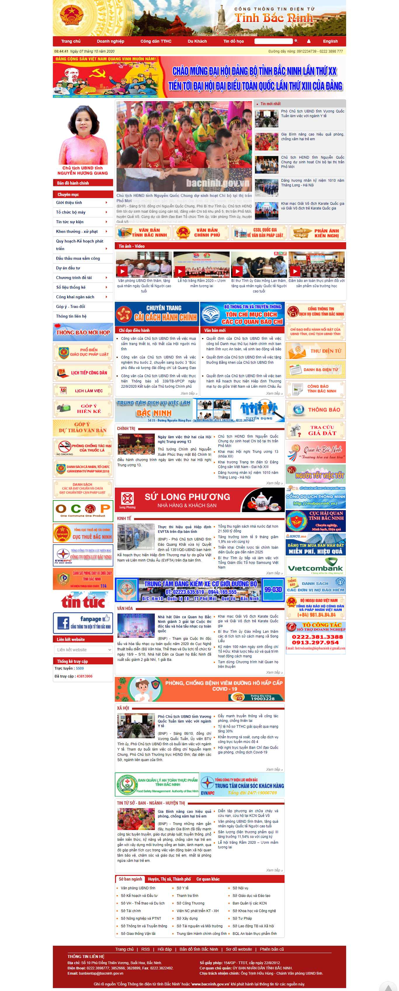 Thiết kế Website web cổng thông tin điện tử - bacninhgovvn