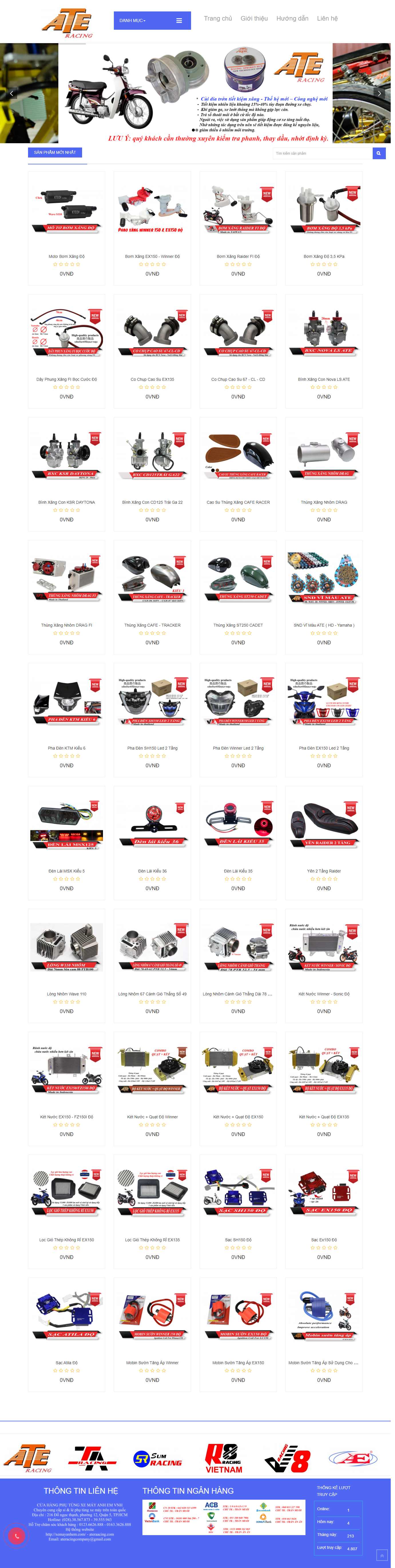 Thiết kế Website web phụ tùng xe máy - xemayanhemcom