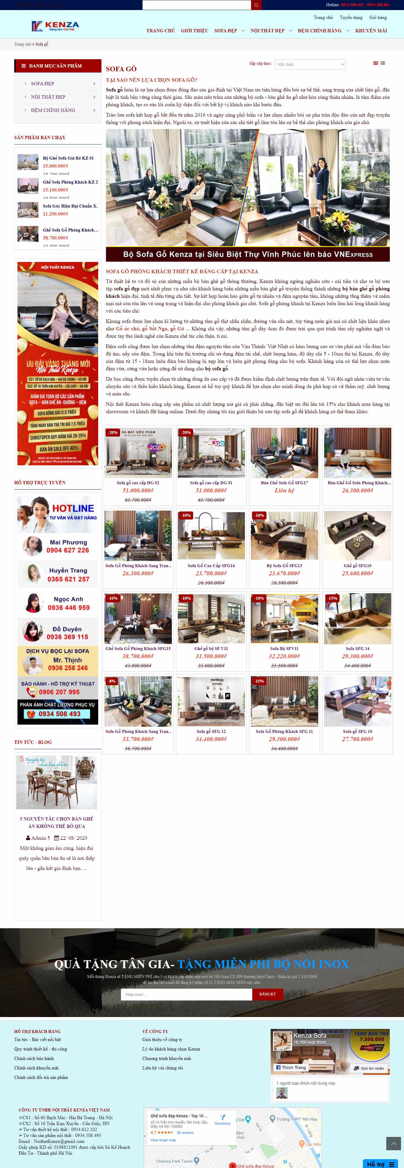 Thiết kế Website web đồ gỗ cao cấp - noithatdogovietcom