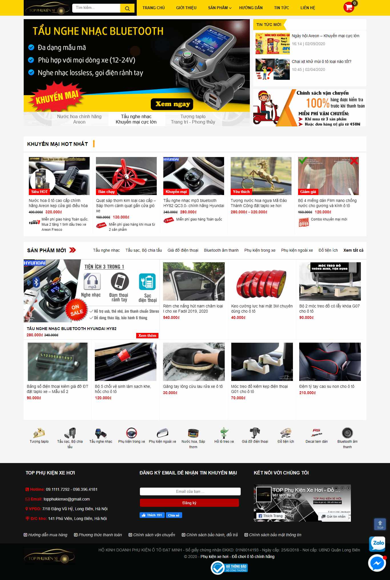 Thiết kế Website web bán đồ chơi ô tô -